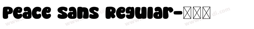 Peace Sans Regular字体转换
